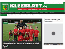 Tablet Screenshot of kleeblatt.de